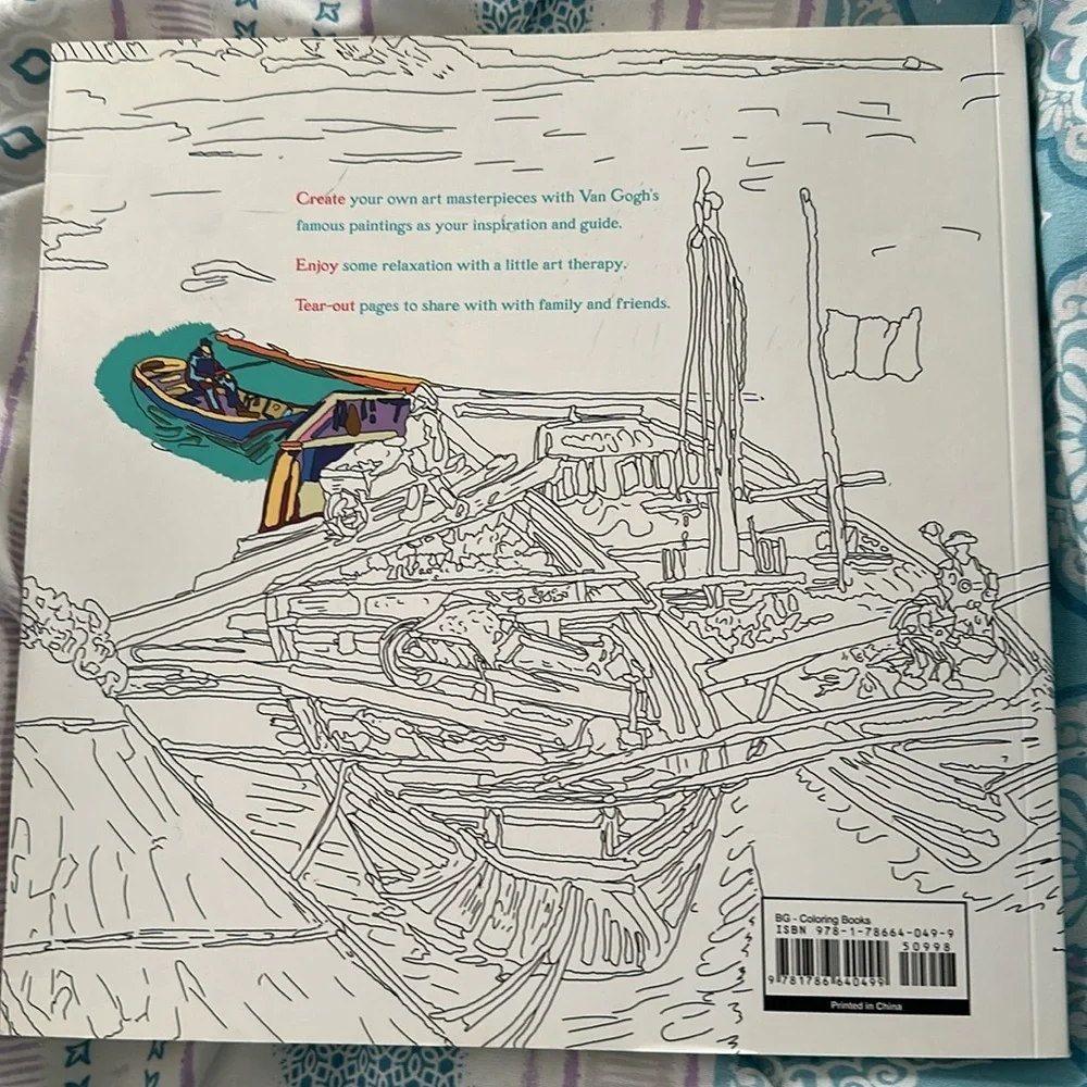 Vincent Van Gogh coloring book